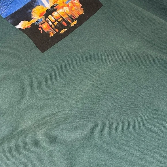 Powers Supply Alien UFO Spaceship Green Graphic Long Sleeve Top - Picture 4 of 5